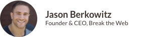 Jason Berkowitz, an SEO agency founder, engages Revenue Ranch's Advisory services